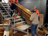 Staircase and extra labour kindly supplied by Stirling City Council